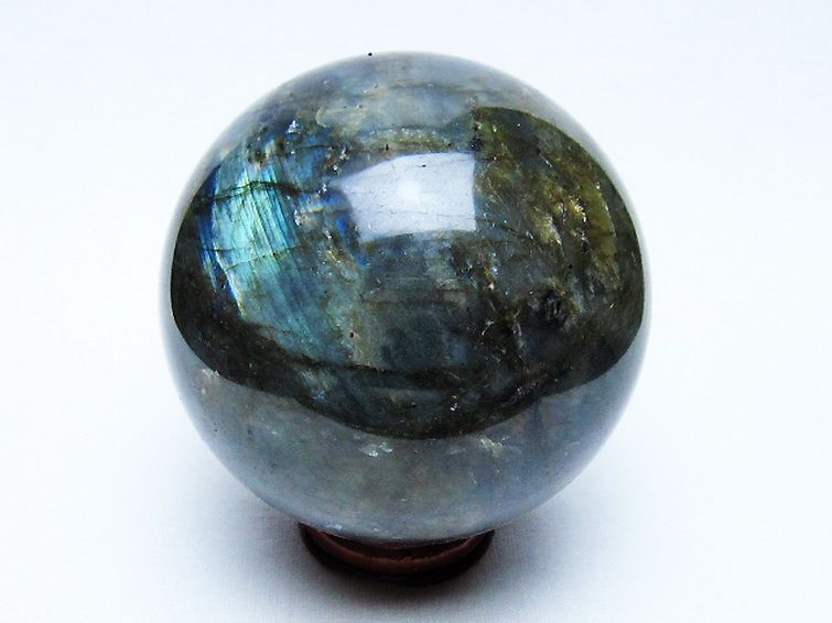 ラブラドライト丸玉 78mm [t571-5281] 3枚目