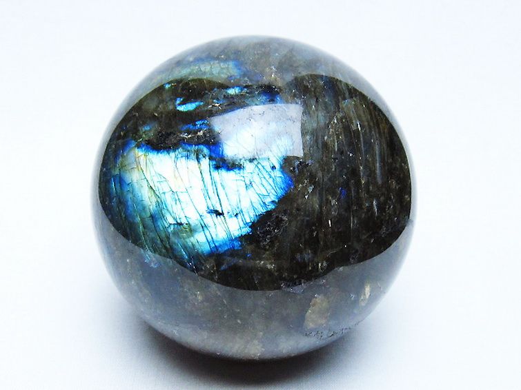 ラブラドライト丸玉 85mm [t571-5287] 1枚目