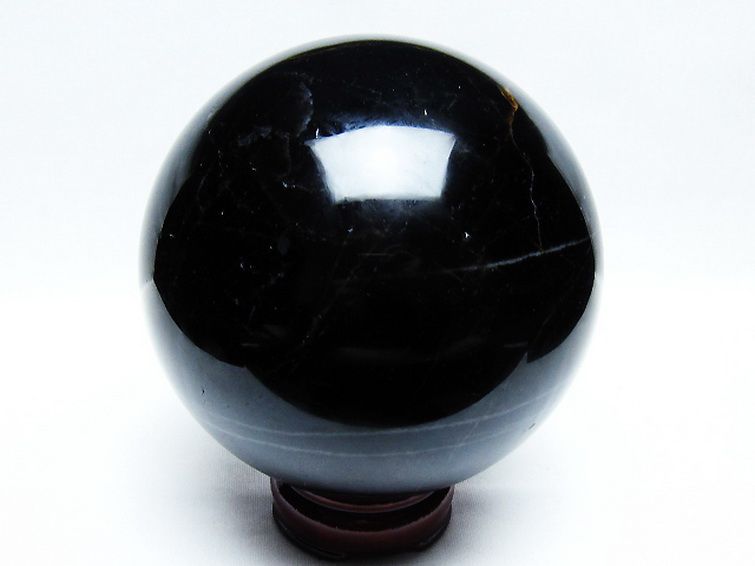 2.5Kgモリオン 純天然 黒水晶 丸玉 123mm [T572-10011] 2枚目