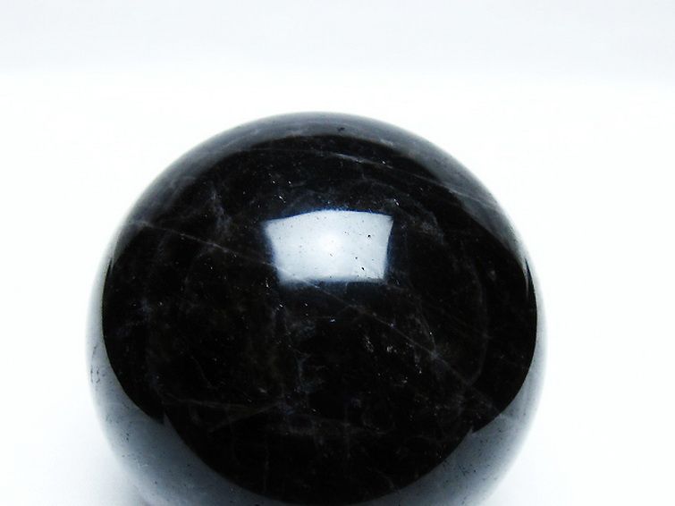 モリオン 純天然 黒水晶 丸玉 68mm [T572-10051] 2枚目