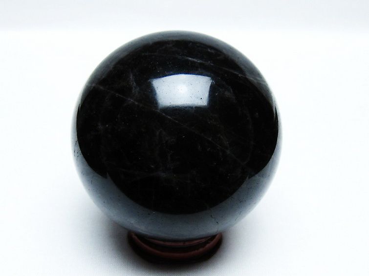 モリオン 純天然 黒水晶 丸玉 68mm [T572-10051] 3枚目