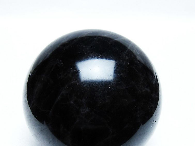 モリオン 純天然 黒水晶 丸玉 70mm [T572-10053] 2枚目