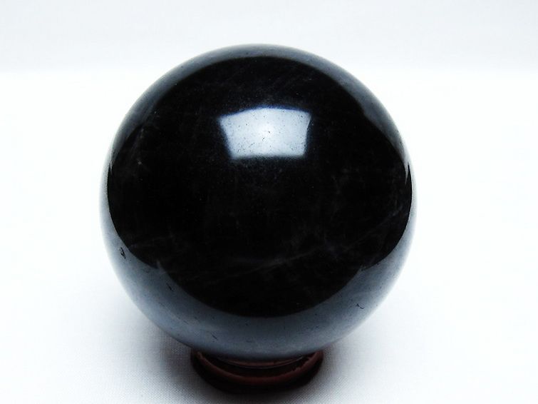 モリオン 純天然 黒水晶 丸玉 73mm [T572-10061] 3枚目