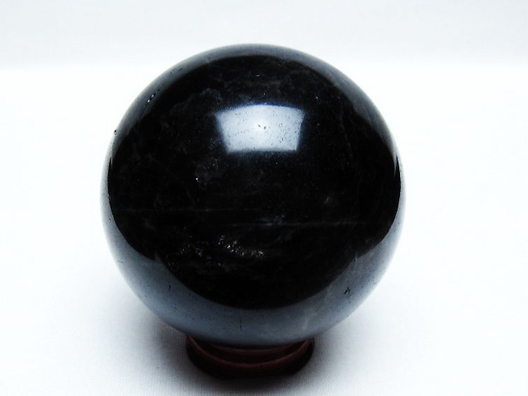 モリオン 純天然 黒水晶 丸玉 72mm [T572-10068] 3枚目