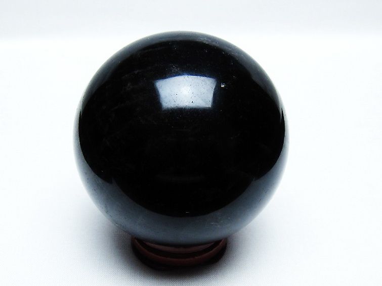 モリオン 純天然 黒水晶 丸玉 69mm [T572-10108] 3枚目