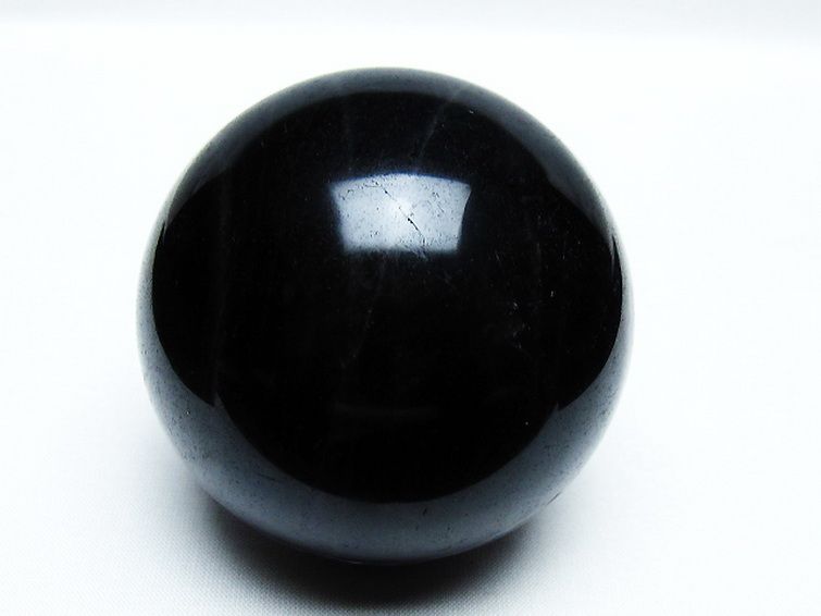 モリオン 純天然 黒水晶 丸玉 71mm [T572-10152] 1枚目