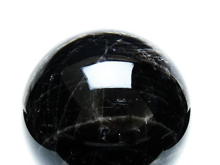 2Kgモリオン 純天然 黒水晶 丸玉 115mm [T572-10749] 2枚目
