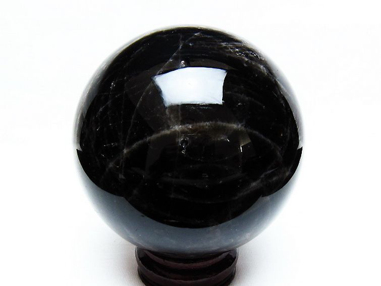 2Kgモリオン 純天然 黒水晶 丸玉 115mm [T572-10749] 3枚目