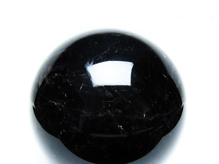 1.8Kgモリオン 純天然 黒水晶 丸玉 113mm [T572-10803] 2枚目