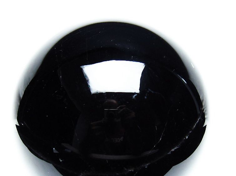 6.6Kgモリオン 純天然 黒水晶 丸玉 170mm [T572-10816] 2枚目