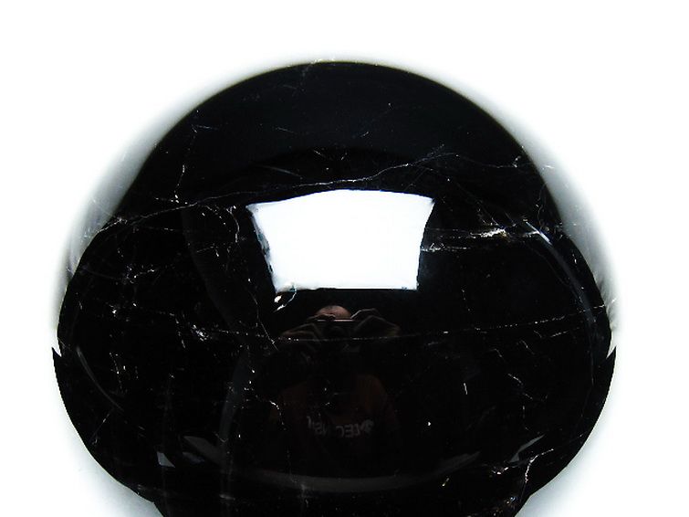 6.1Kgモリオン 純天然 黒水晶 丸玉 167mm [T572-10849] 2枚目