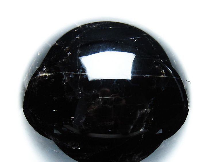 4.8Kgモリオン 純天然 黒水晶 丸玉 155mm [T572-10826] 2枚目