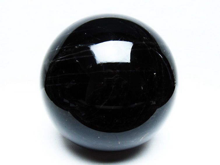 3.8Kgモリオン 純天然 黒水晶 丸玉 145mm [T572-10833] 1枚目