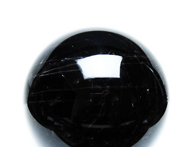 3.8Kgモリオン 純天然 黒水晶 丸玉 145mm [T572-10833] 2枚目