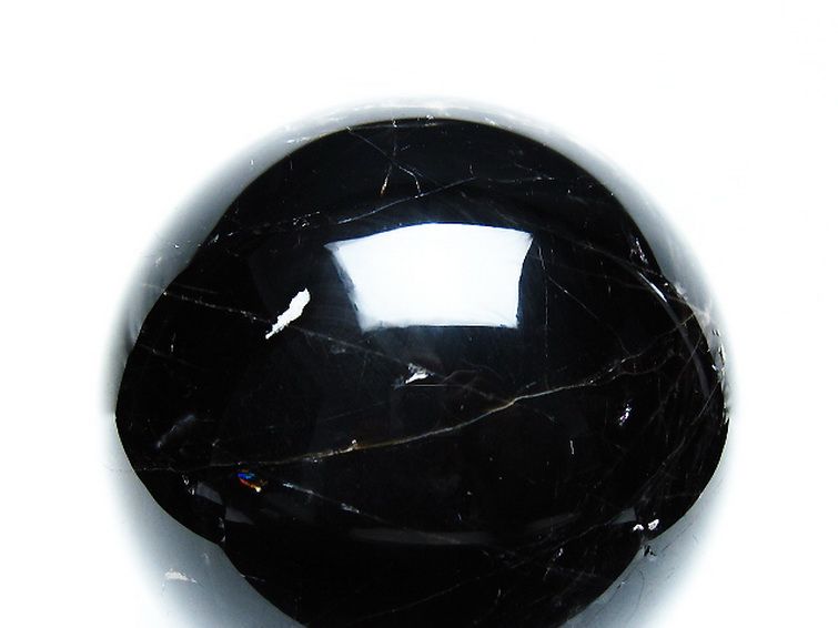 3.4Kgモリオン 純天然 黒水晶 丸玉 138mm [T572-10836] 2枚目