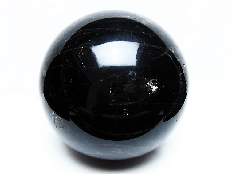 7.5Kgモリオン 純天然 黒水晶 丸玉 178mm [T572-10854] 1枚目