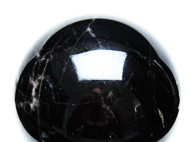 13.4Kgモリオン 純天然 黒水晶 丸玉 215mm [T572-10876] 2枚目