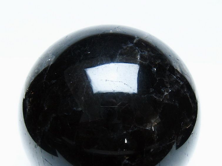 1.2Kgモリオン 純天然 黒水晶 丸玉 94mm [t572-11547] 2枚目