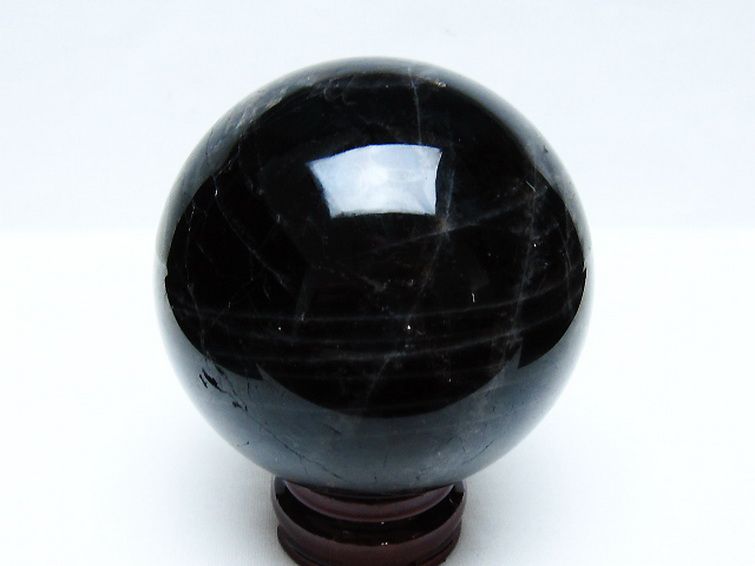 1Kgモリオン 純天然 黒水晶 丸玉 90mm [t572-11552] 3枚目