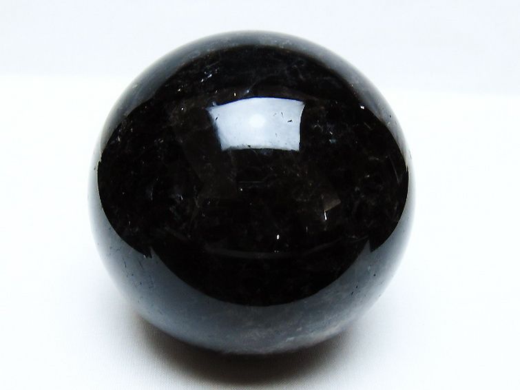 1Kgモリオン 純天然 黒水晶 丸玉 90mm [t572-11571] 1枚目