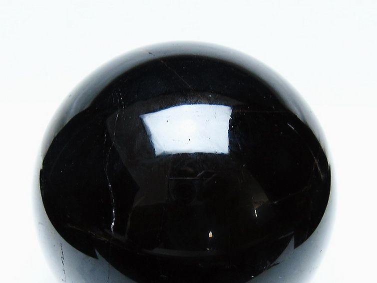 1.1Kgモリオン 純天然 黒水晶 丸玉 92mm [t572-11584] 2枚目