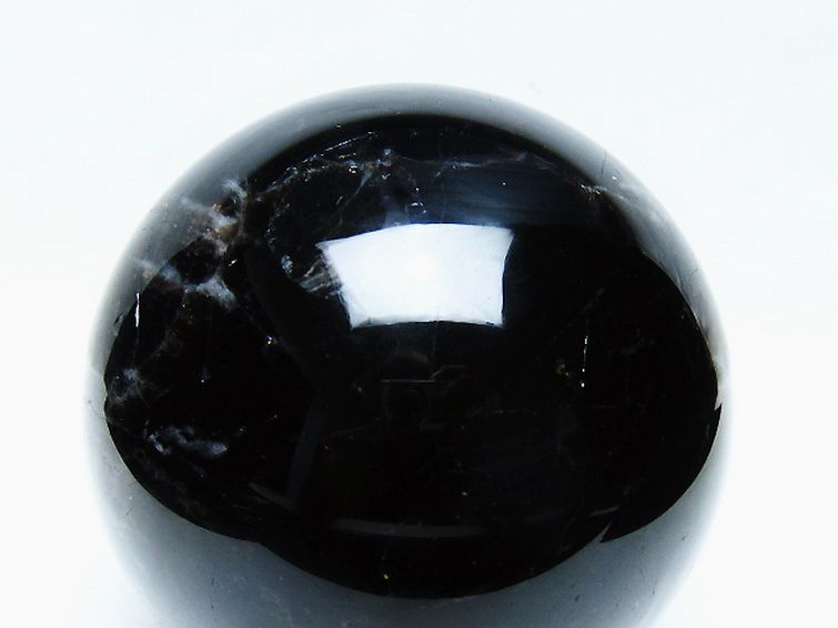 1.8Kgモリオン 純天然 黒水晶 丸玉 113mm [t572-11682] 2枚目