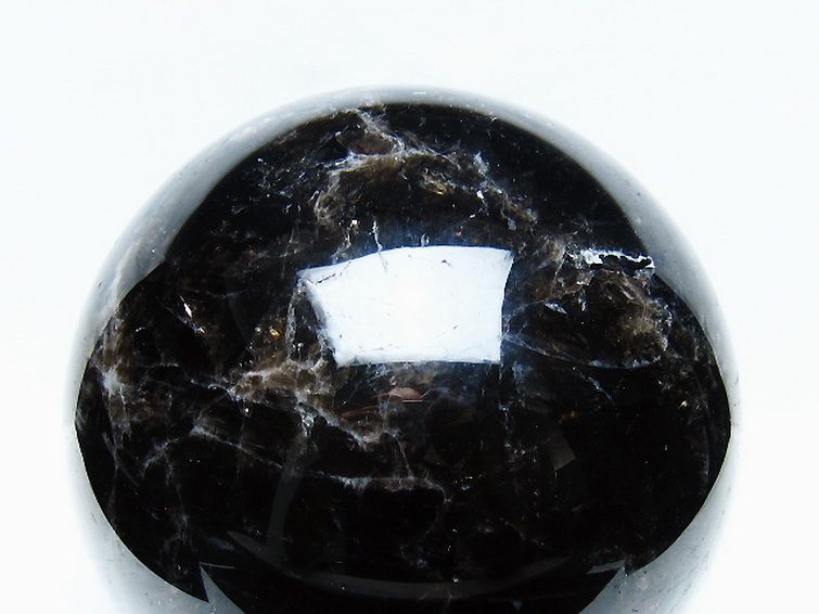 6.9Kgモリオン 純天然 黒水晶 丸玉 175mm [t572-11707] 2枚目