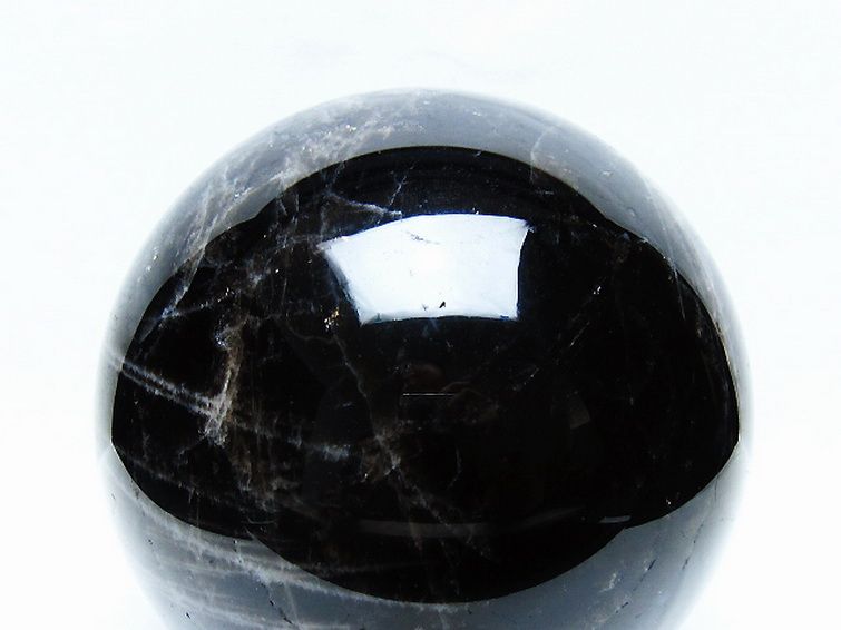 4.4Kgモリオン 純天然 黒水晶 丸玉 153mm [t572-11713] 2枚目