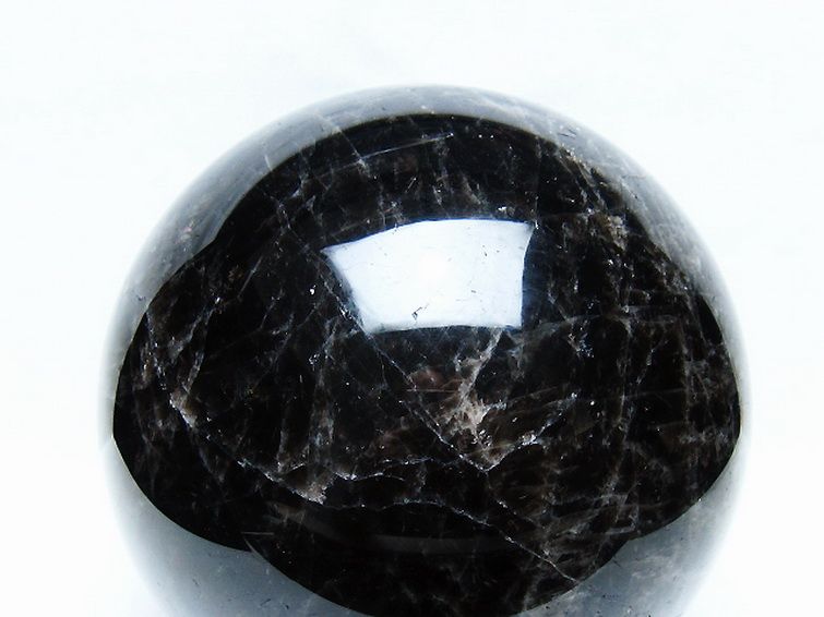 6.2Kgモリオン 純天然 黒水晶 丸玉 167mm [t572-11714] 2枚目