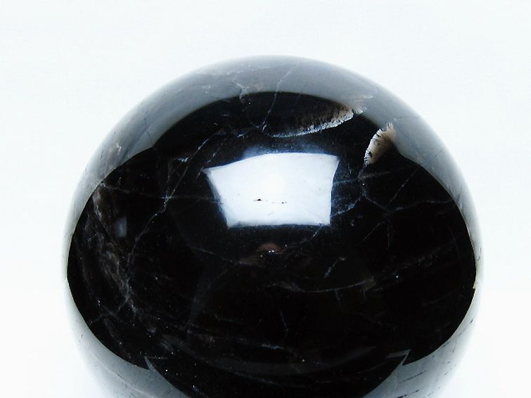 8.9Kgモリオン 純天然 黒水晶 丸玉 190mm [t572-11726] 2枚目