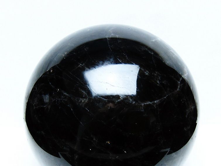 10.9Kgモリオン 純天然 黒水晶 丸玉 200mm [t572-11729] 2枚目