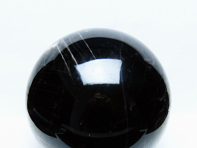 11.5Kgモリオン 純天然 黒水晶 丸玉 200mm [t572-11739] 2枚目