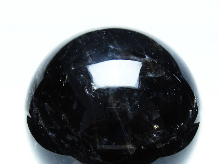 2.7Kgモリオン 純天然 黒水晶 丸玉 130mm [t572-11961] 2枚目