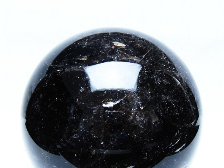 3.4Kgモリオン 純天然 黒水晶 丸玉 137mm [t572-11966] 2枚目