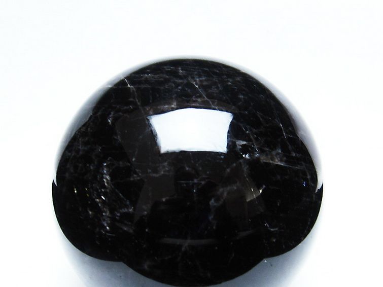 2.1Kgモリオン 純天然 黒水晶 丸玉 118mm [T572-9473] 2枚目