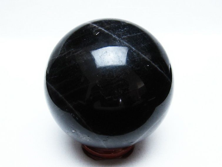 モリオン 純天然 黒水晶 丸玉 76mm [T572-9575] 3枚目