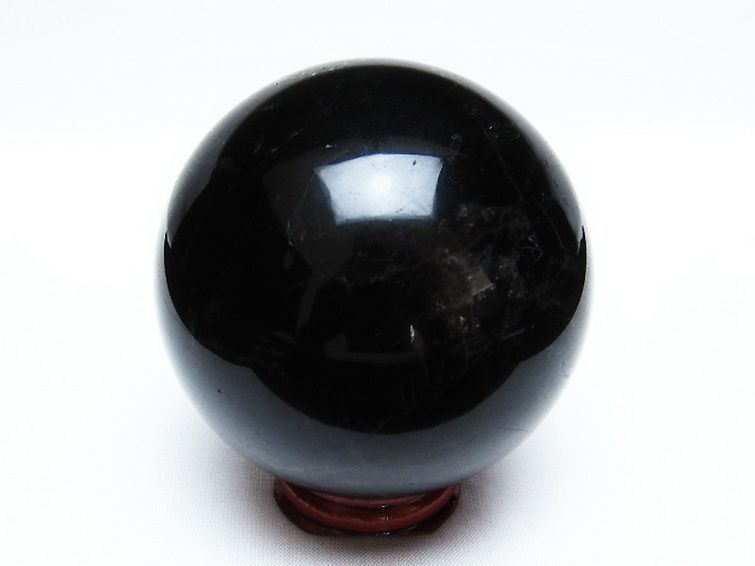 モリオン 純天然 黒水晶 丸玉 72mm [T572-9602] 3枚目