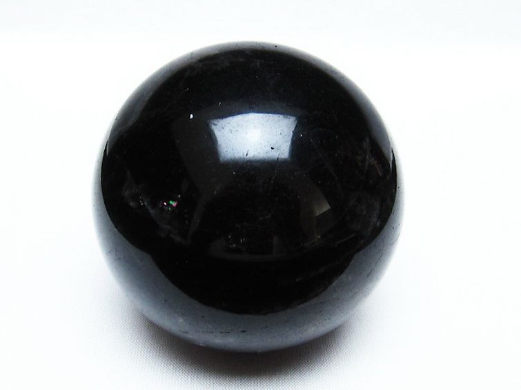 モリオン 純天然 黒水晶 丸玉 71mm [T572-9603] 1枚目