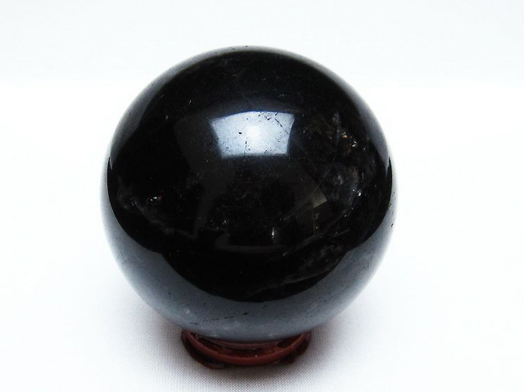 モリオン 純天然 黒水晶 丸玉 71mm [T572-9603] 3枚目