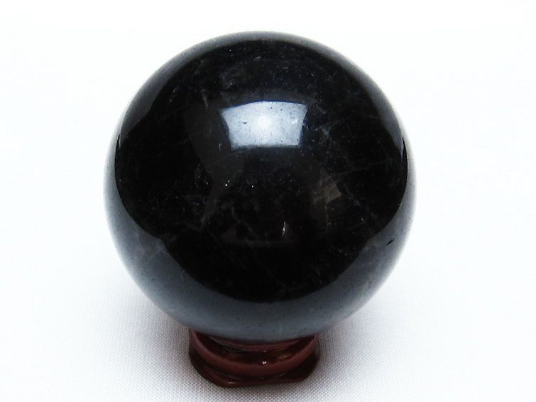 モリオン 純天然 黒水晶 丸玉 54mm [T572-9632] 3枚目