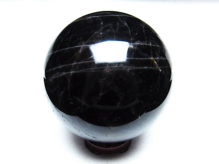 2.5Kgモリオン 純天然 黒水晶 丸玉 125mm [T572-9825] 3枚目