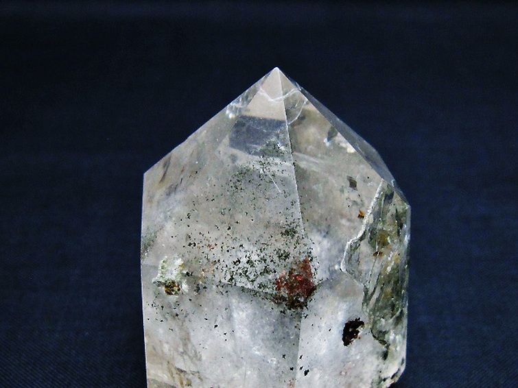 パワーストーン 天然石 ガーデン水晶六角柱[T577-4670]