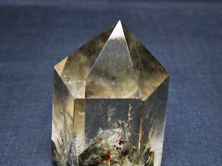 ✳️綺麗なホワイトガーデンと虹✨レインボー ガーデン水晶 六角柱 天然石 原石 パワーストーン 天然石 ガーデン水晶六角柱[T577-4693]