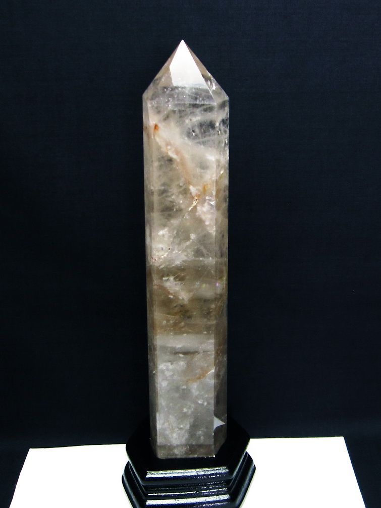1.2Kg天然石 ライトニング水晶六角柱[T581-5571] 1枚目