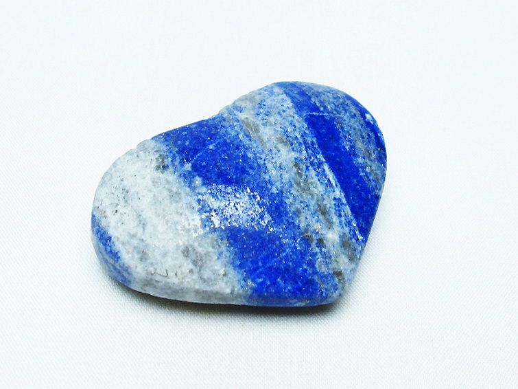 ラピスラズリ ハート 置物[T593-995] 1枚目
