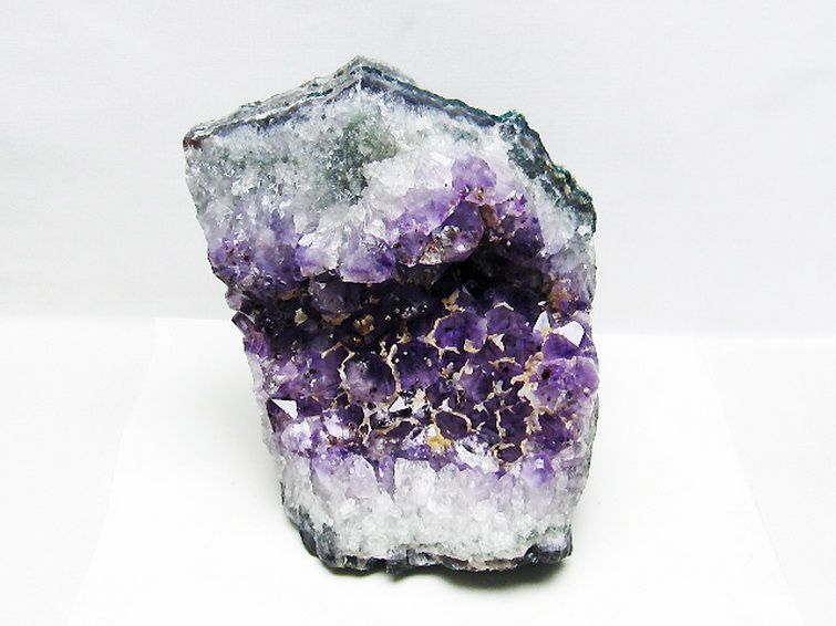 1.5Kgウルグアイ産カルサイトアメジストクラスター[T603-9630] 1枚目