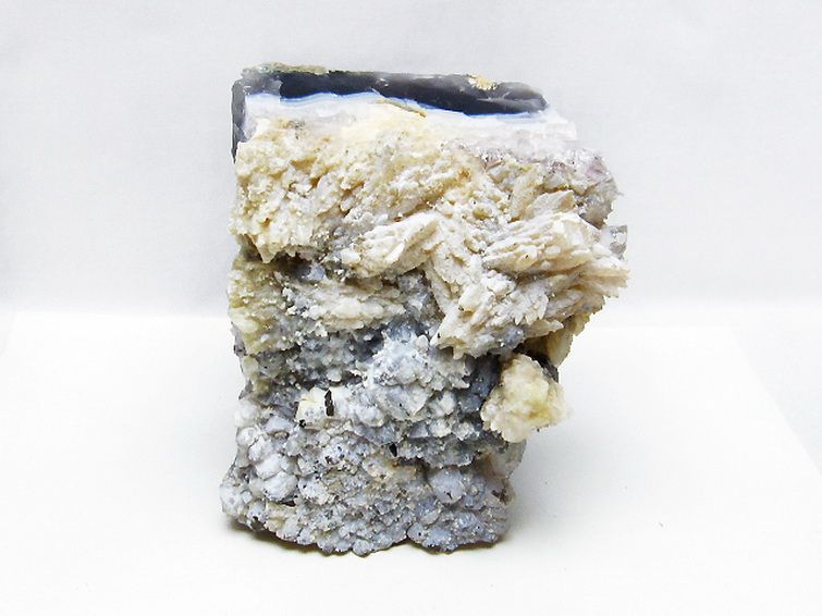 ウルグアイ産 カルサイト共生アメジスト 高品質クラスター インテリアに◎ ウルグアイ産 フラワーアメジストクラスター[t95-11637]