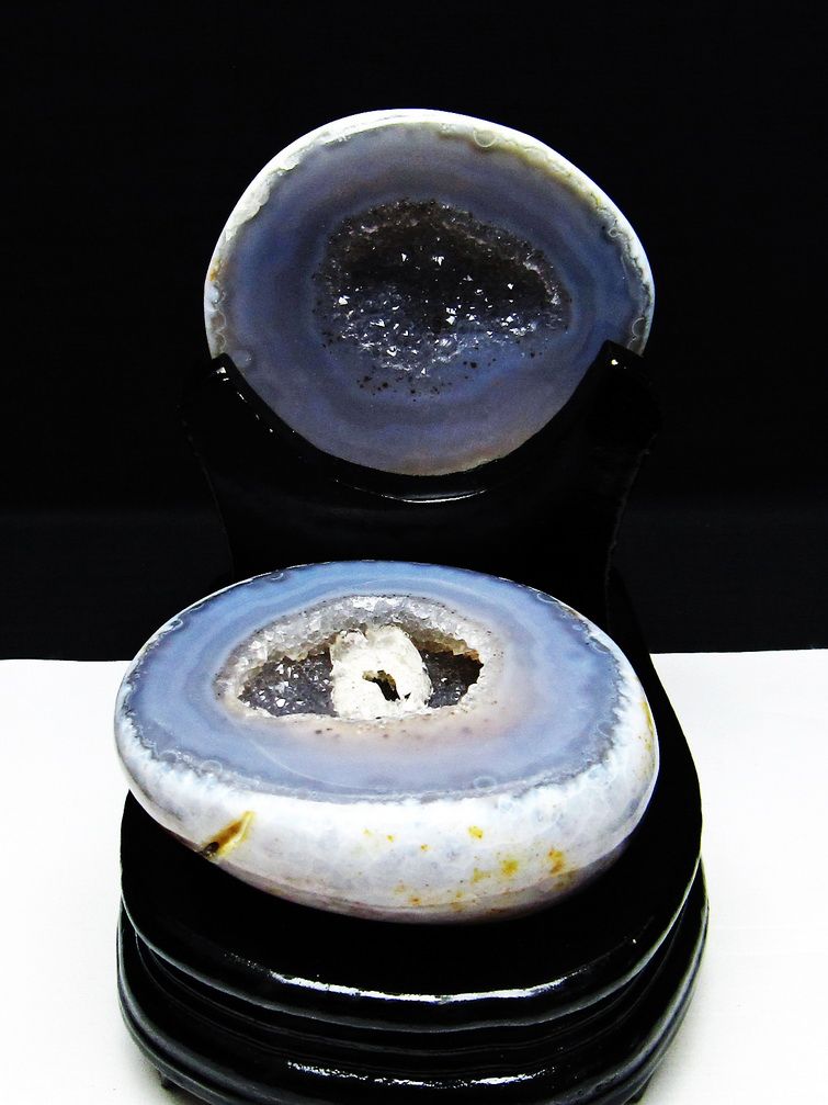 ペア水晶トレジャーメノウ[T604-7747] 1枚目