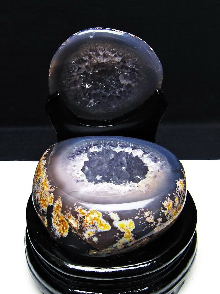 パワーストーン 天然石 ペア水晶トレジャーメノウ[T604-7753]