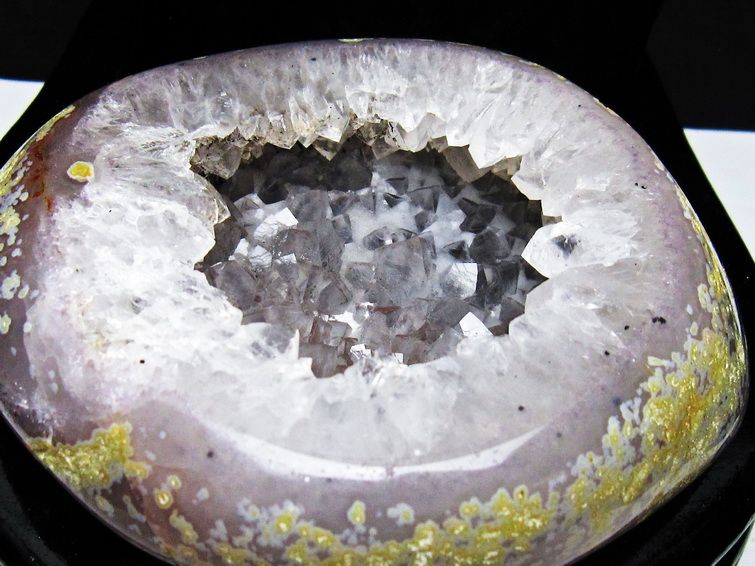 ペア水晶トレジャーメノウ[T604-7786] 2枚目